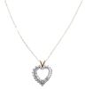 10ct Diamond Heart Pendant