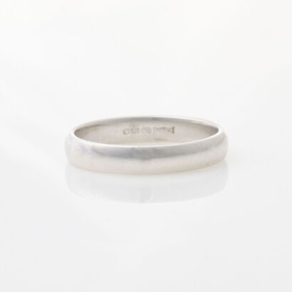 9ct White Gold Band of 3.75mm width