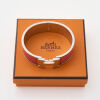 Hermès Rose Flamingo Clic H Bracelet with Box - 2