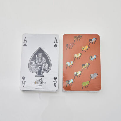 Hermès Maison Bridge Playing Cards in Original Packaging