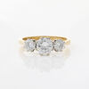 18ct Yellow/White Gold Three Stone Diamond Ring of 1.59cts Total