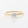 14ct Yellow/White Gold, .61ct Diamond Solitaire Ring