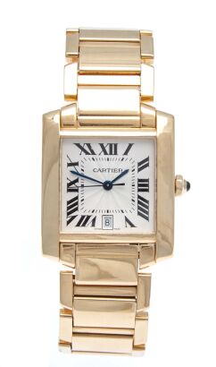 18ct Cartier Tank Française Wristwatch