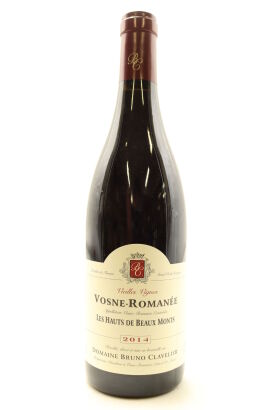 (1) 2014 Domaine Bruno Clavelier Vosne-Romanee Les Hautes de Beaux Monts Vieilles Vignes, Cote de Nuits