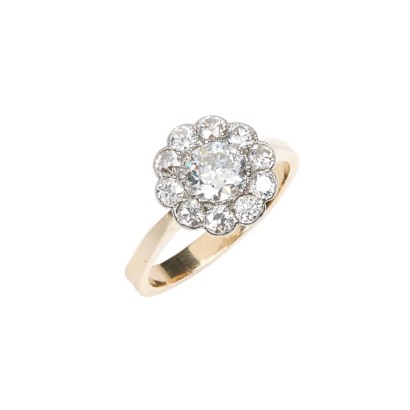 18ct Diamond Cluster Ring 