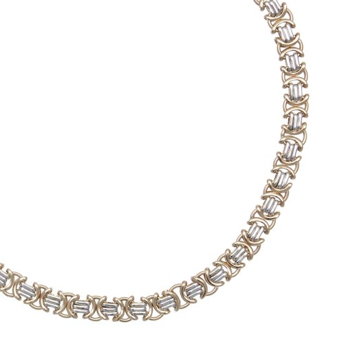 9ct Two-Toned Gold Necklace