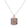 14ct Rose Gold Smokey Quartz Pendant