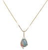 14ct Opal and Diamond Pendant