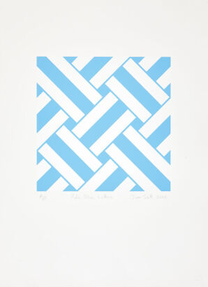 IAN SCOTT Pale Blue Lattice