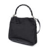 Gucci Canvas Black Bamboo Shoulder Bag - 2