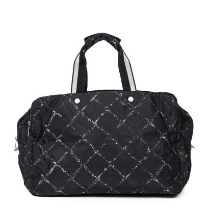 Chanel Quilted Nylon Travel Line Weekender Bag