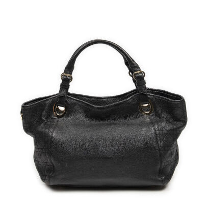 Christian Dior Grained Leather Shoulder Bag