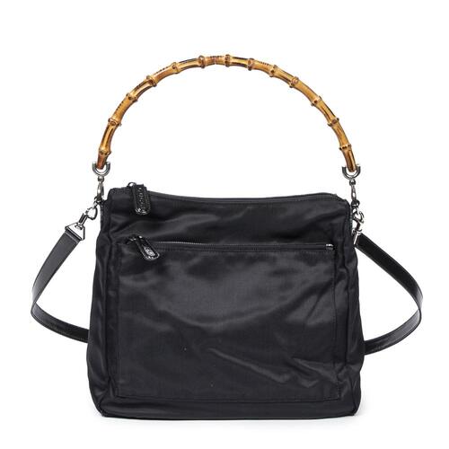 Gucci Canvas Bamboo Top Handle Bag