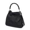Gucci Canvas Black Bamboo Top Handle Bag - 2