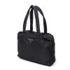 Prada Black Nylon Small Zip Tote Bag - 2