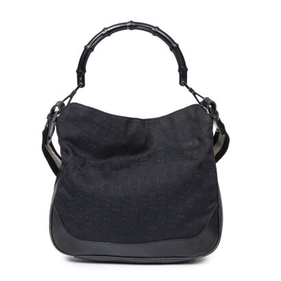 Gucci Guccisima Canvas Bamboo Top Handle Bag