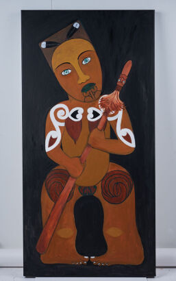 ROBYN KAHUKIWA Pou Hine me Taiaha