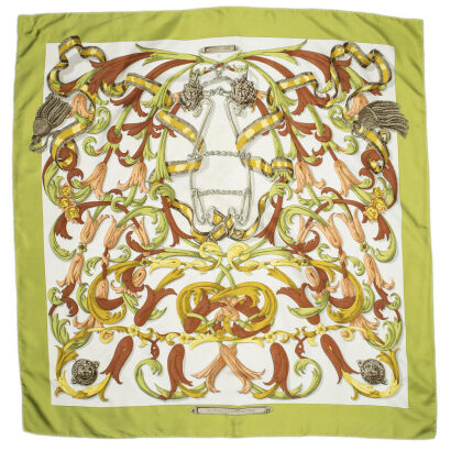 Herm&egrave;s Le Mors a la Conetable&nbsp;by Henri d'Origny 100% Silk Scarf