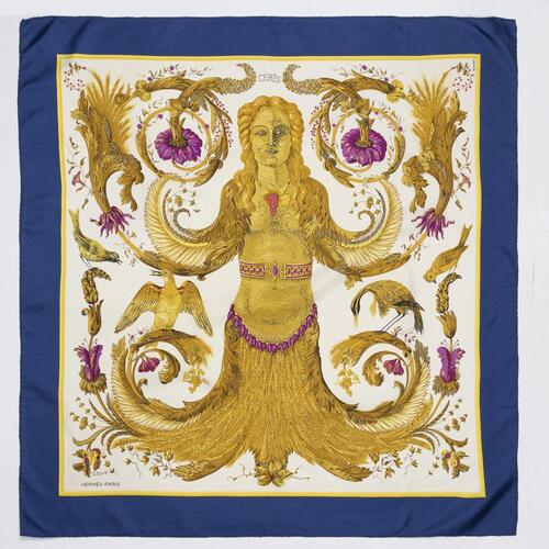 Herm&egrave;s Ceres by Maurice Tranchant 100% Silk Scarf
