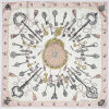 Herm&egrave;s Les Clefs by Cathy Latham&nbsp;100% Silk Scarf