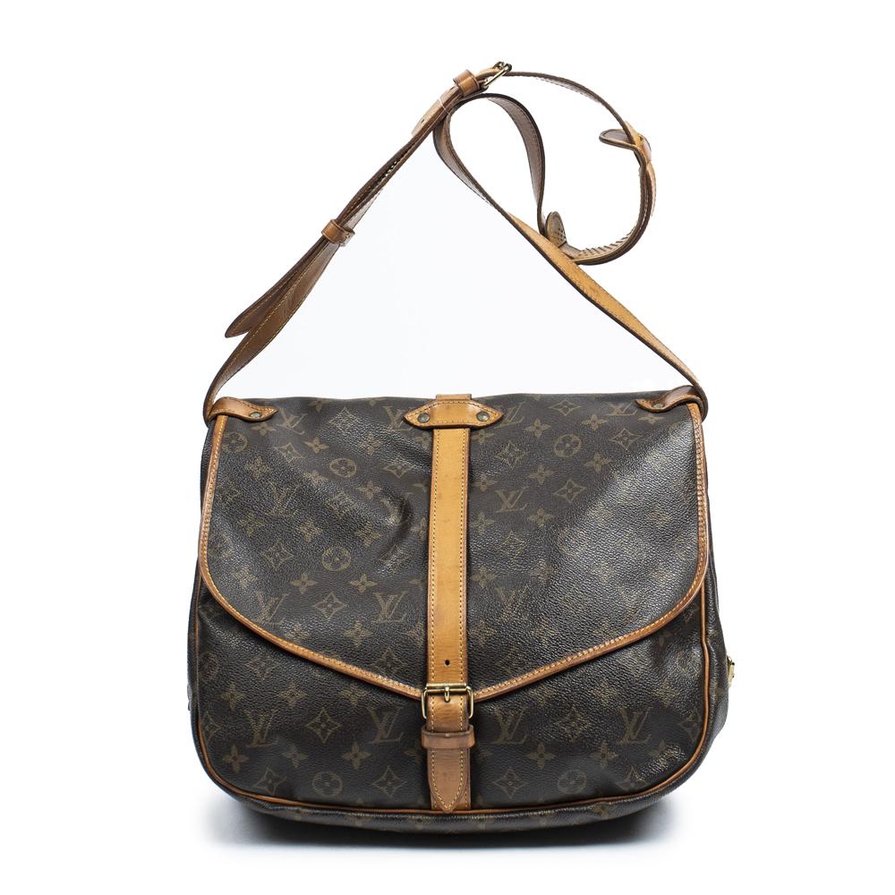 Louis Vuitton Monogram Saumur GM Bag with Shoulder Strap