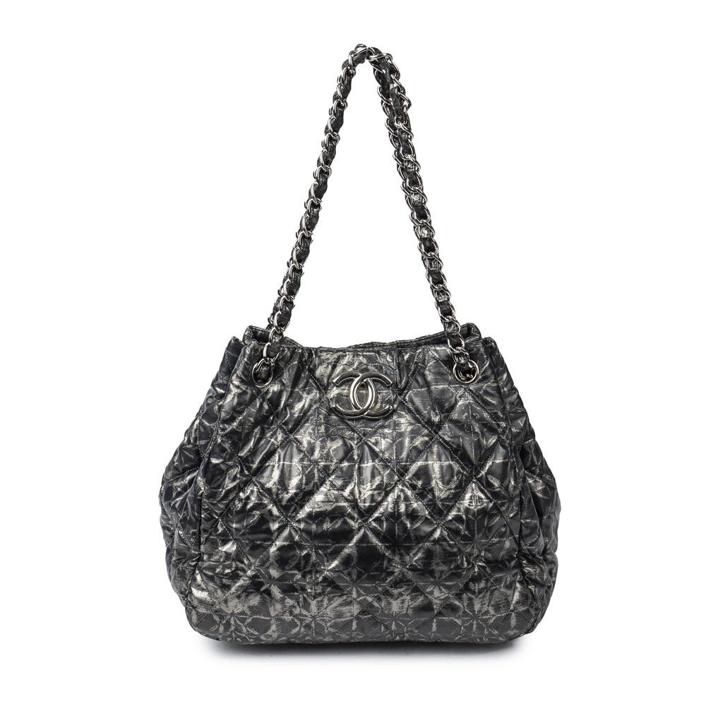 Chanel quilted Puffy Leather Shoulder Bag Tote