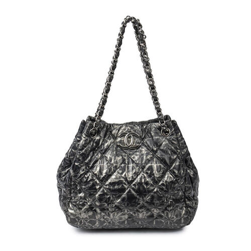 Chanel Quilted Nylon Bubble Bowler Bag