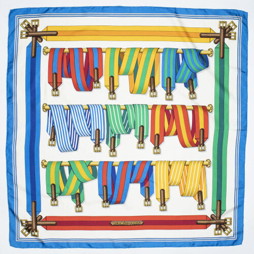 Hermès Sangles 90cm Silk Scarf