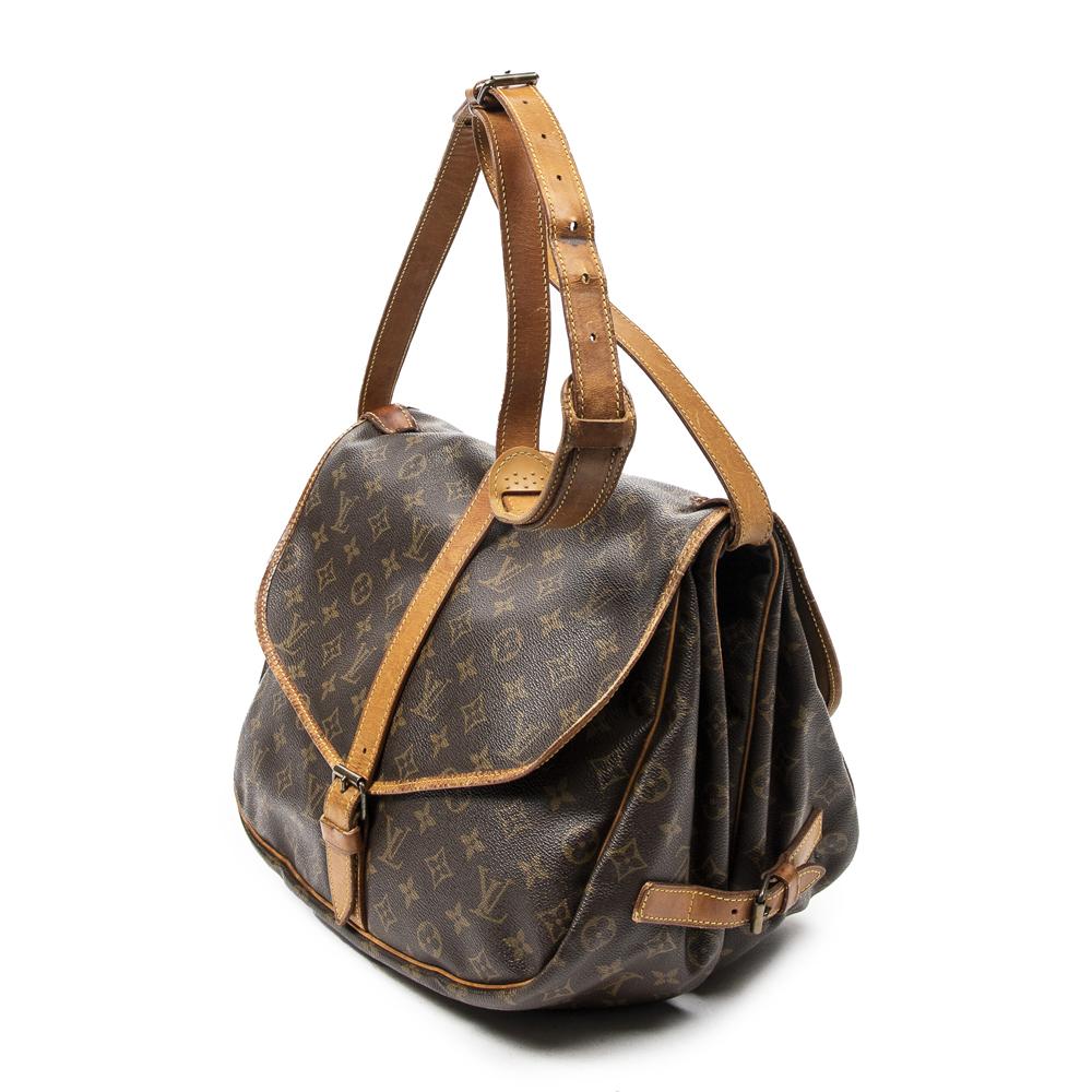 Sold at Auction: Louis Vuitton, Louis Vuitton Brown Saumur Bag