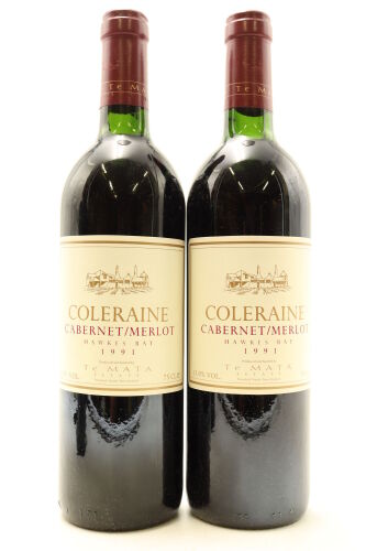 (2) 1991 Te Mata Estate Coleraine, Hawke's Bay