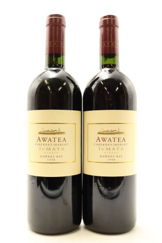 (2) 1998 Te Mata Estate Awatea Cabernets Merlot, Hawke's Bay