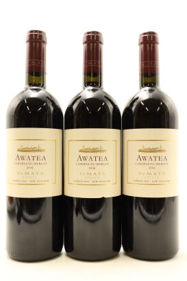 (3) 2008 Te Mata Estate Awatea Cabernets Merlot, Hawke's Bay