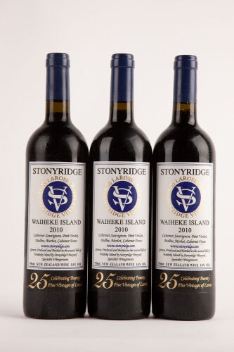 (3) 2010 Stonyridge Larose, Waiheke