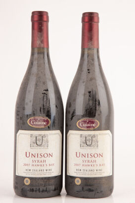 (2) 2007 Unison Syrah, Gimblett Gravels, Hawkes Bay