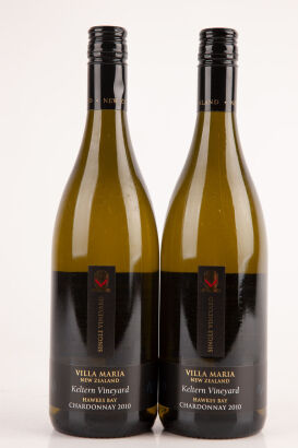 (2) 2010 Villa Maria Chardonnay Single Vineyard Keltern, Hawkes Bay