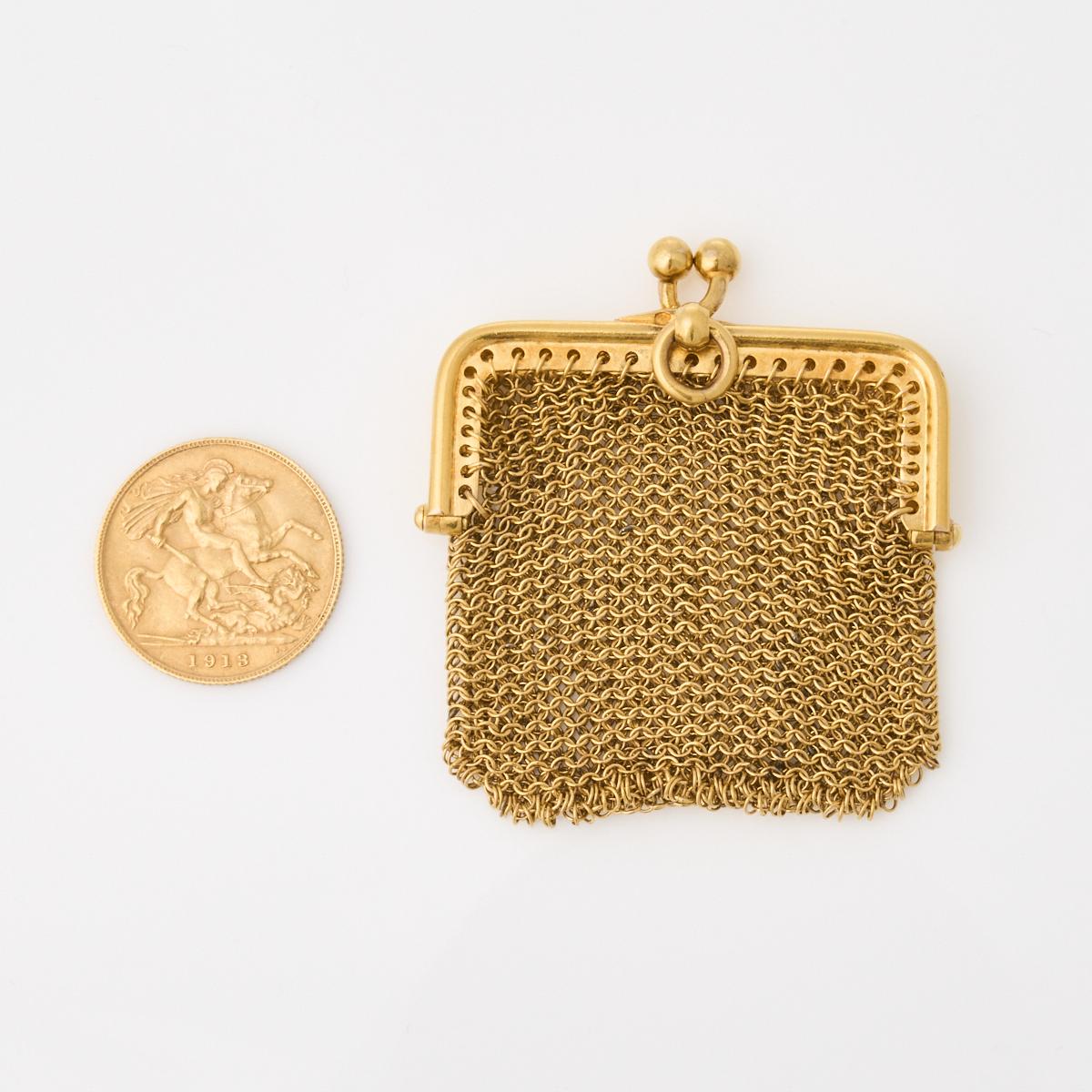 Antique gold clearance purse