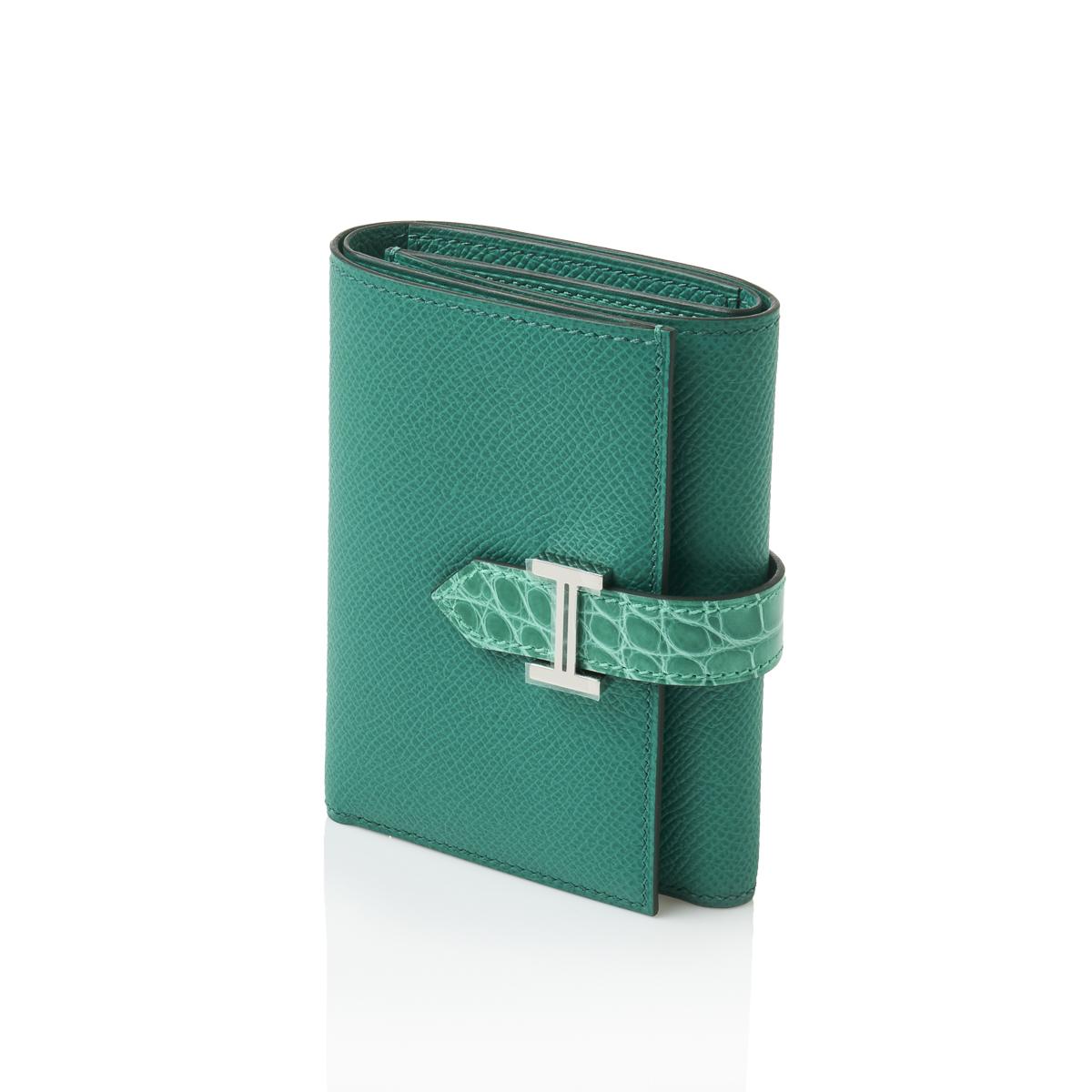 HERMES KELLY WALLET LONG TO GO EPSON VERT JADE