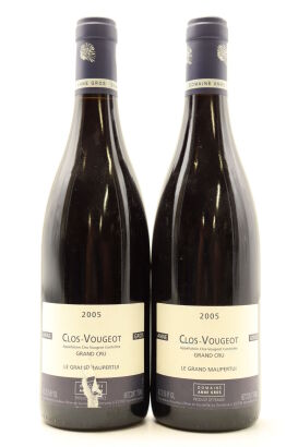 (2) 2005 Domaine Anne Gros Clos de Vougeot Grand Cru Le Grand Maupertui, Cote de Nuits [JR17]