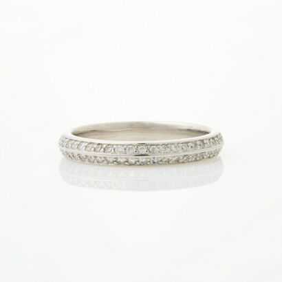 Platinum, .44ct Diamond Eternity Band by Sutcliffe