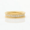 18ct Yellow Gold, .29ct Diamond and Beaded Patterned Band