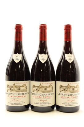 (3) 2017 Domaine Armand Rousseau Pere et Fils Gevrey-Chambertin Clos du Chateau, Cote de Nuits [JR16.5] [WS95]