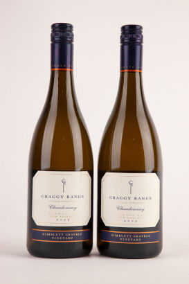 (2) 2005 Craggy Range Gimblett Gravels Chardonnay, Hawkes Bay