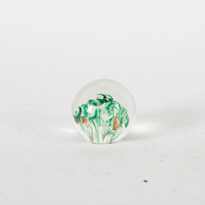 An Ucagco Japan Art Glass Paper Weight