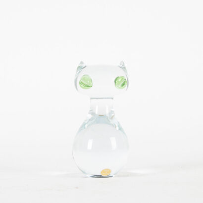 A Nybro Sweden Glass Paper Weight