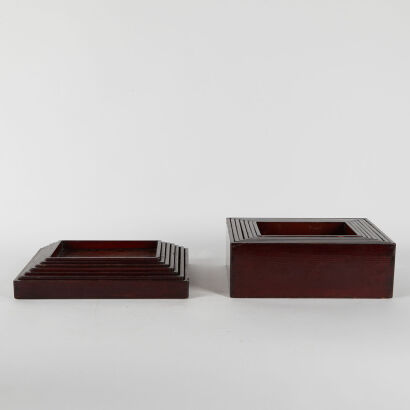 A Set of Vintage Japanese Stacking Boxes