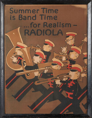 A Rare Radiola Advertising Poster C.1930-40