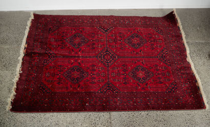 A Wool Afgan Rug