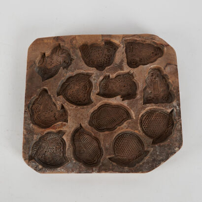 A Late 19th Century Chinese Wooden Cake Mould