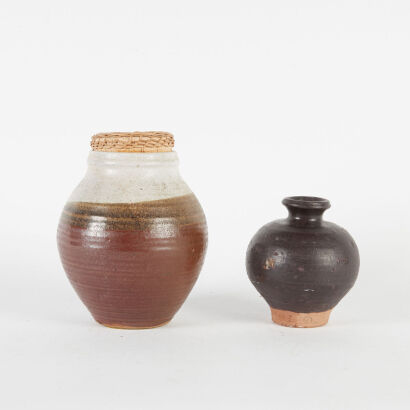 Two Studio Pottery Pots