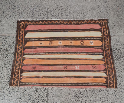 An Shiraz Striped Kilim